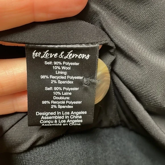 NWT For Love and Lemons Rachel Jacket Small - Picture 5 of 5